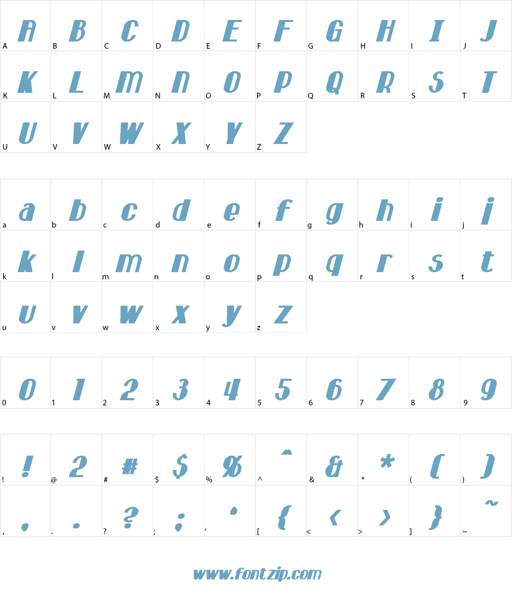 Hastings Font Character